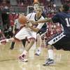 UNLV guard Chace Stanback dishes off a pass against Washburn during a preseason game Tuesday. UNLV won the game 62-52. UNLV guard Chace Stanback dishes off a pass against Washburn during a preseason game Tuesday. UNLV won the game 62-52.