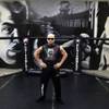 Tito Ortiz poses for a portrait during the media day open workout at his training facility in Big Be
