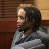 Rayshaun Coleman appears in Henderson Justice Court on Thursday to face charges of first-degree murder, child abuse and neglect in the death of an infant earlier this year. The Clark County medical examiner testified the baby suffered from traumatic brain injuries. 
