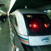 The Shanghai Transrapid maglev train at a station in Shanghai, Nov. 9, 2009.