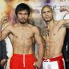 Manny Pacquiao, left, of the Philippines and WBO welterweight champion Miguel Cotto of Puerto Rico p