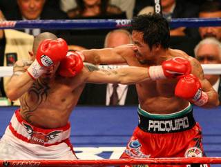 The Manny Pacquiao and Miguel Cotto bout at MGM Grand Garden Arena on Nov. 14, 2009.