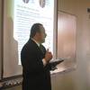 Arcadio Bolonas, director of the Academy of Human Development, gives a presentation about DUI and seat belt fatalities in Nevada to Hispanic residents on Friday. Arcadio Bolonas, director of the Academy of Human Development, gives a presentation about DUI and seat belt fatalities in Nevada to Hispanic residents on Friday.