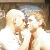 Tito Ortiz (left) and Forrest Griffin (right) stare each other down during Friday's weigh-ins for UF