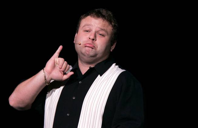 Impressionist Frank Caliendo performs at the Monte Carlo in Las Vegas on Tuesday, Nov. 17, 2009.