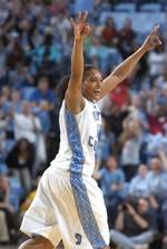 Italee Lucas, the starting shooting guard for the North Carolina Tar Heels, starred at nearby Centennial High School. Italee Lucas, the starting shooting guard for the North Carolina Tar Heels, starred at nearby Centennial High School.