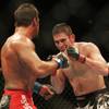Amir Sadollah smiles after taking a shot from Phil Baroni at UFC 106 Saturday, November 21, 2009 at the Mandalay Bay Events Center. Sadollah won by unanimous decision.