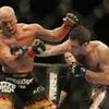 Forrest Griffin follows through with a right to Tito Ortiz during UFC 106 Saturday, November 21, 2009 at the Mandalay Bay Events Center. Griffin won the bout by split decision.