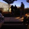 Devin Cossey, 9, nephew of Metro Officer Trevor Nettleton, takes part in a vigil for the officer in 