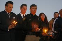 Vigil for Metro Officers