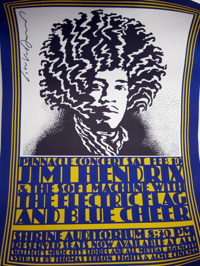 67. Jimi Hendrix &amp; The Soft Machine with the Electric Flag and Blue Cheer poster.       