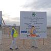 Waste not: Michael Wykoff, left, Clark Construction project manager, and Thomas Farrar, senior proje