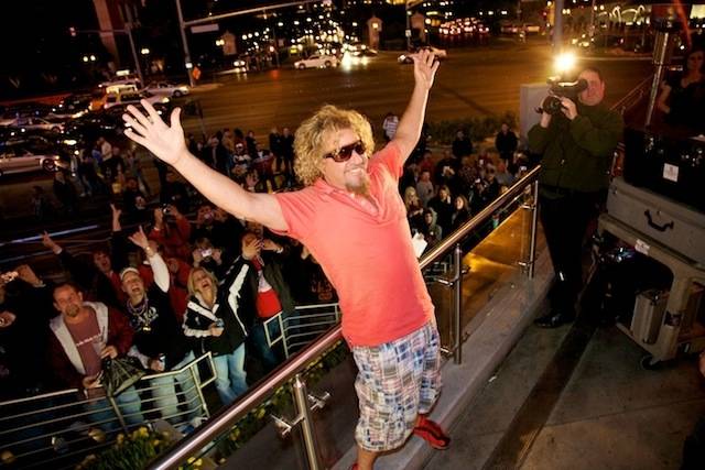 Sammy Hagar's grand opening of Cabo Wabo Cantina at Planet Hollywood's Miracle Mile on Dec. 4, 2009.