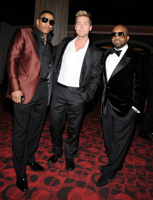 Nelly, Lance Bass and Jermaine Dupri at the New Year's ...