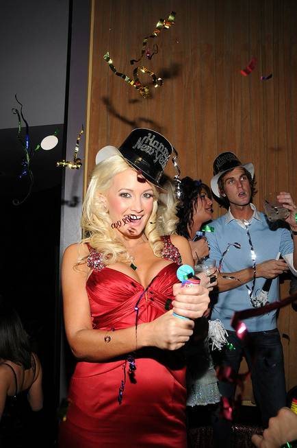 Holly Madison hosts the New Year's Eve party at Prive ...
