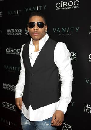 Nelly at the grand opening of Vanity nightclub hosted by Sean "Diddy" Combs at the Hard Rock Hotel on Jan. 2, 2010. 