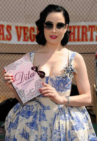 Dita Von Teese attends Viva Las Vegas Rockabilly Weekend at The Orleans on April 3, 2010.