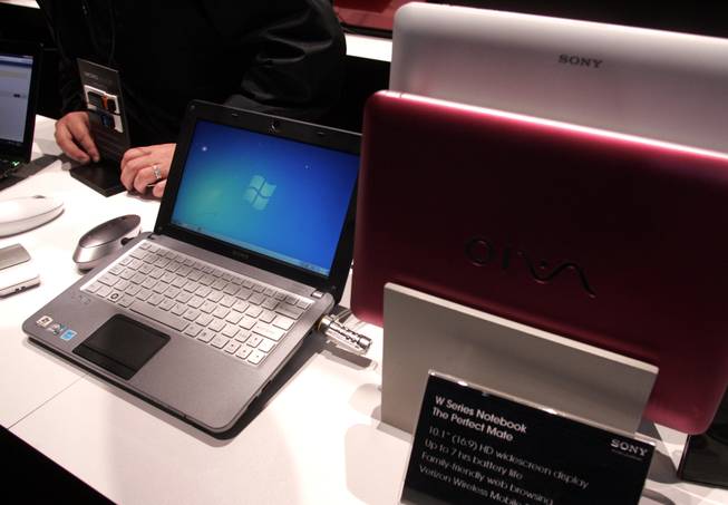 Sony's Vaio W series laptop is seen at CES Friday.