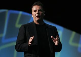 Nokia President and CEO Olli-Pekka Kallasvuo delivers  a keynote address during the annual CES Friday, January 8, 2009.