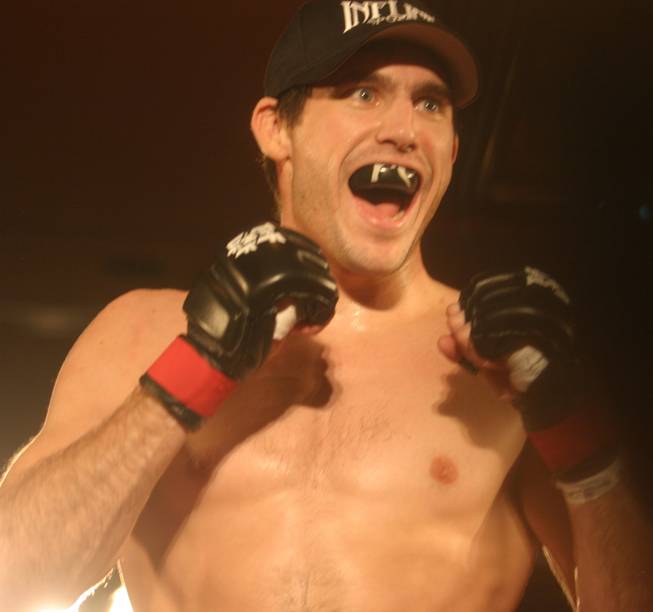 Ryan Couture poses after his win over Joe Tussing in January at Tuff-N-Uff. 