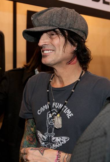 Tommy Lee at ThePublicRecord.com booth at CES 2010.