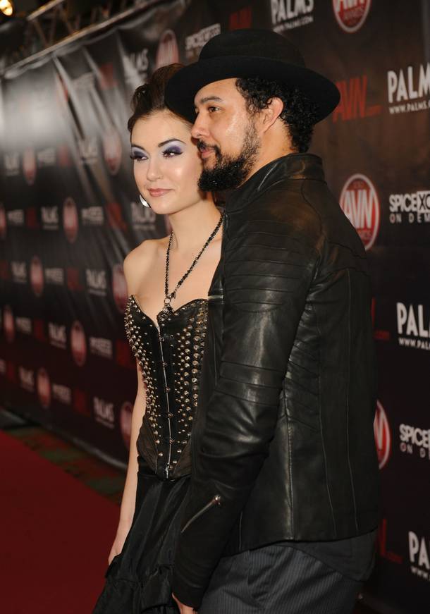 Sasha Grey and her husband, Iann Cinnamon, a man who Dave Attell referred to as, 