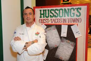 Chef Noe Alcala at the grand opening of Hussong&#39;s Cantina at the Mandalay Place on Jan. 21, 2010.