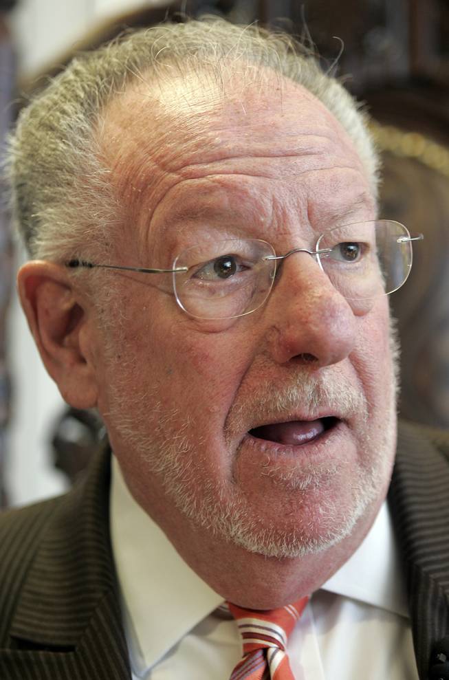 Mayor Oscar Goodman announced he will not be running for governor of Nevada during a press conference inside his office in downtown Las Vegas Monday, Jan. 25, 2010.