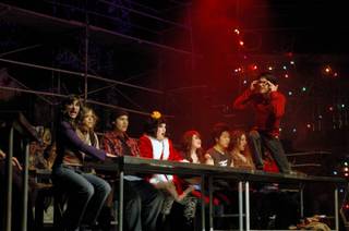 Opening night of Green Valley High School's production of Rent.