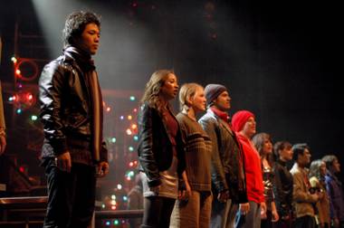 Opening night of Green Valley High School’s production of Rent.