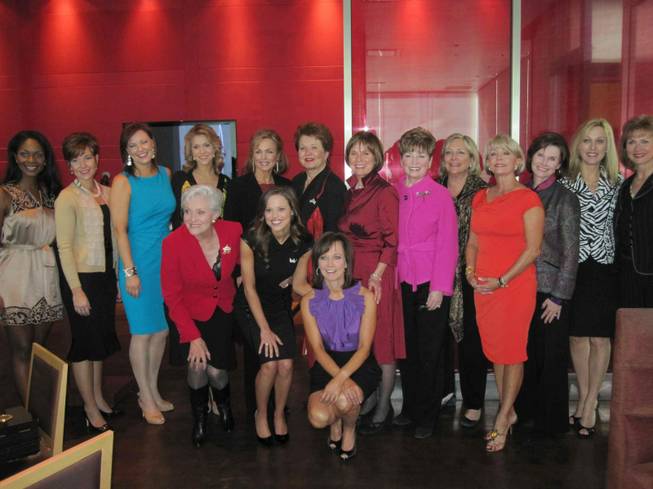 Miss America Pageant winners gather for lunch at Neiman Marcus on Jan. 28, 2010.