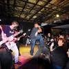 Vegas band diM plays at the Farm's first anniversary party.