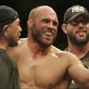 Randy Couture smiles after beating Mark Coleman in their light heavyweight bout at UFC 109 Saturday, Feb. 6, 2010. at the Mandalay Bay Events Center. Couture won the battle of UFC Hall of Fame fighters by submission in the second round.
