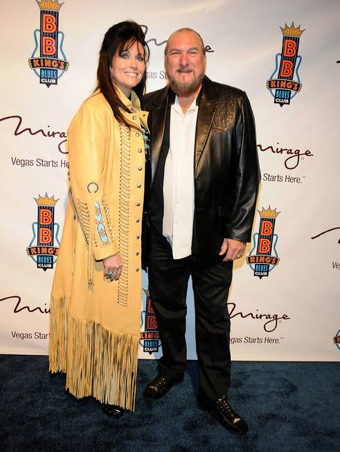 Angel and Steve Cropper at the grand opening of B.B. ...