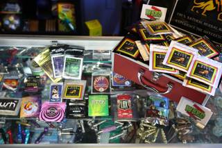 Synthetic marijuana in the form of herbal-incense blends absent the controlled substance THC is on sale at WeedZ Alternatives located at 628 Las Vegas Blvd. S.