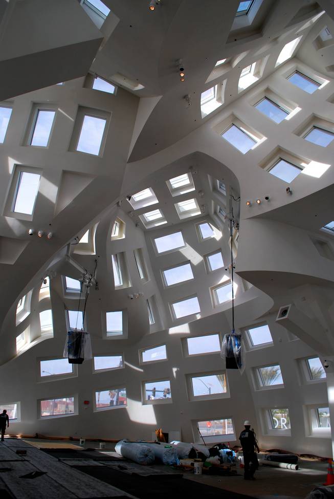 The activity center at the Cleveland Clinic Lou Ruvo Center for Brain Health is flooded with sunlight pouring through 199 windows.