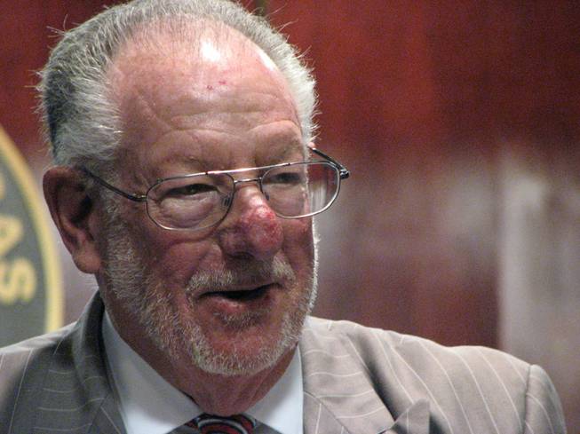 A downtown location would be better suited for a new sports arena than any of the proposals for arenas on or near the Las Vegas Strip,   Mayor Oscar Goodman said today at his press conference today at City Hall. The mayor says he prefers a location on the north side of Symphony Park, which would be more accessible to traffic and help revitalize the area.