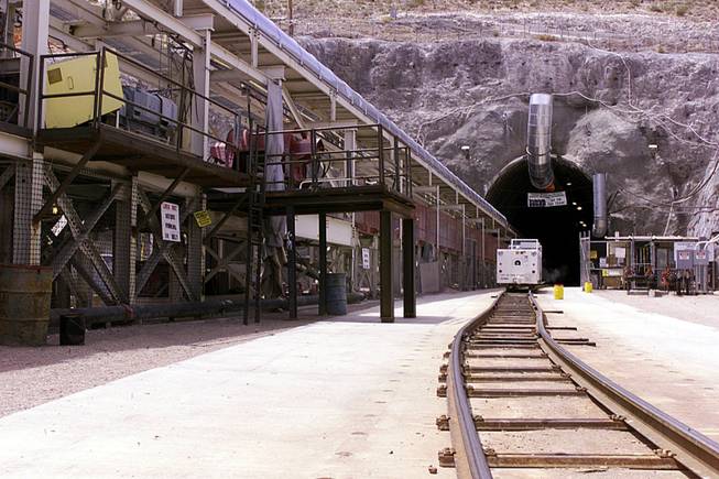 Yucca Mountain is located about 90 miles northwest of Las Vegas.