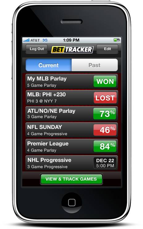 Bet Tracker allows sports bettors to track multiple wagers and monitor their progress throughout a game. 