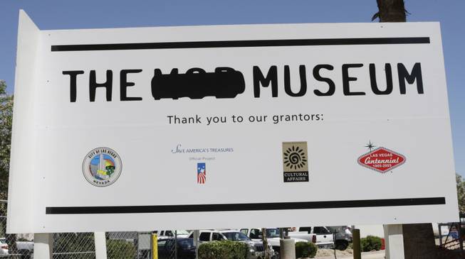 A sign outside the Las Vegas Museum of Organized Crime and Law Enforcement (the "Mob Museum") in the former U.S. Post Office and Federal Courthouse building in downtown Las Vegas Tuesday, May 25, 2010.