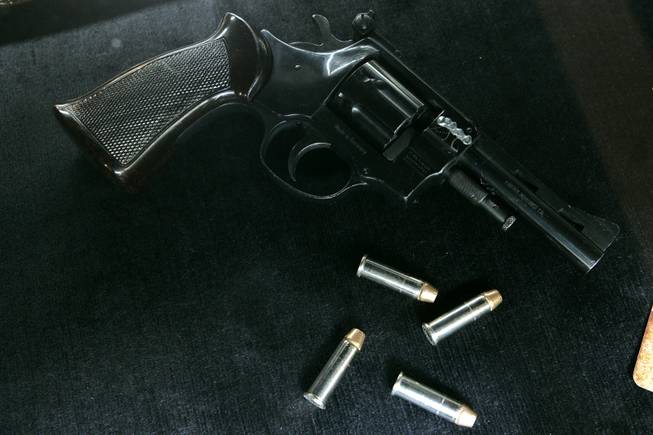 This is the .38 revolver (with filed-off serial number) and ...