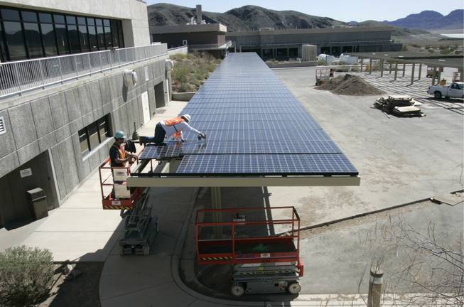 The installation of solar panels could be a common sight in Nevada if contractors buy into the state's plan.
