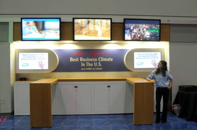 The Las Vegas Convention Center booth is a partnership of the Nevada Development Authority and the Convention and Visitors Authority.