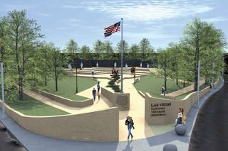 A rendering of the Las Vegas Veterans Memorial designed by Douwe Blumberg.