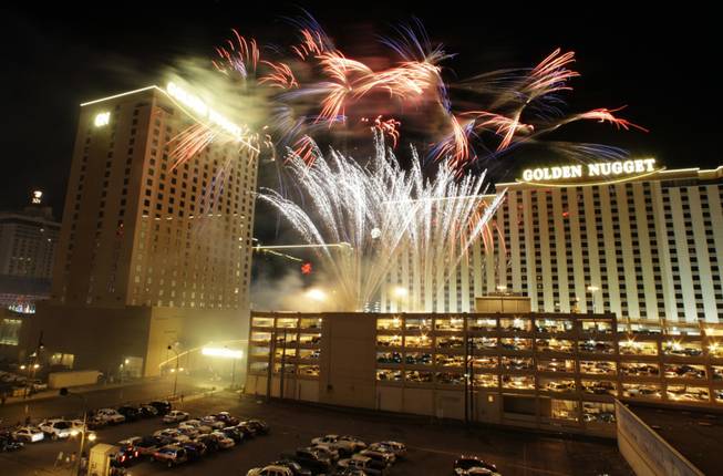 Fireworks at the Golden Nugget