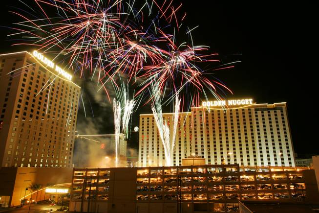 Fireworks at the Golden Nugget