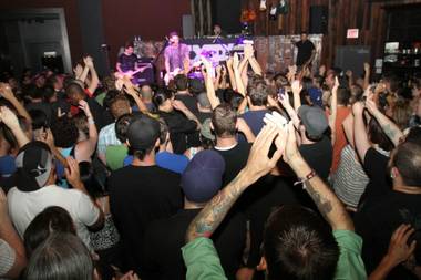 MXPX perform at Wasted Space in the Hard Rock Hotel.