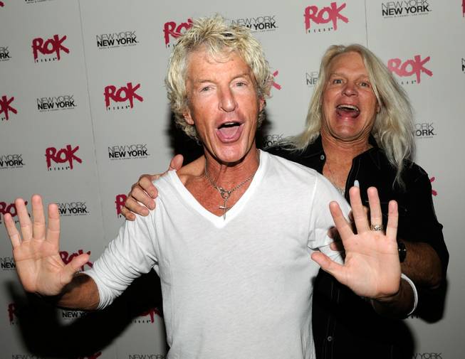 REO Speedwagon frontman Kevin Cronin and bassist Bruce Hall at ...