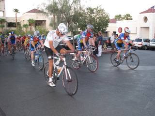 Dozens of bicyclists pedaled Wednesday evening to the Rampart Boulevard location in Summerlin where 27-year-old Francisco De Jesus was hit and killed Tuesday morning. De Jesus was an avid bicyclist who was part of an informal cycling group called Team 04:50.