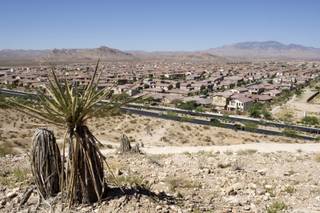 A view of the Mountain's Edge master-planned community in the southwest Las Vegas Valley Friday, August 6, 2010. Many people bought into the community with the promise of parks but many of the parks have been scaled back or will not be built.